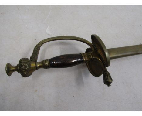 A sword with scabbard&nbsp; stamped W.K.&amp; C 92cm without handle