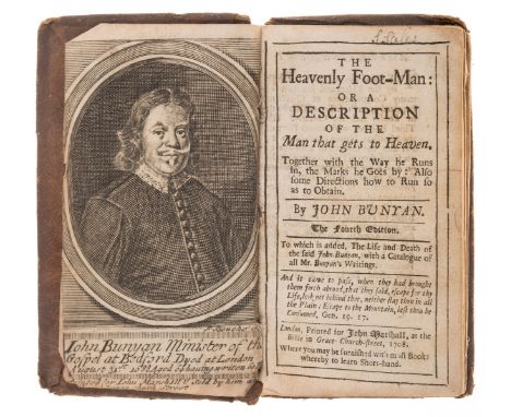 Bunyan (John) The Heavenly Foot-man: or a Description of the Man that Gets to Heaven, fourth edition, engraved portrait (trim