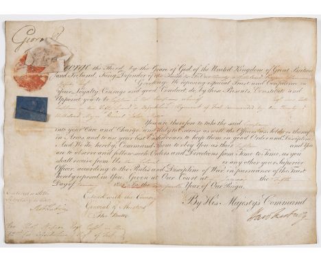 NO RESERVE Napier (Sir George Thomas, army officer and colonial governor, 1784-1855).- 6 Army Commissions signed variously by