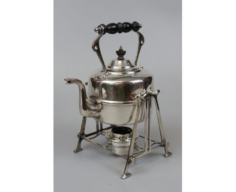 Silver plated spirit kettle 