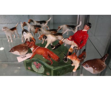 Collection of ceramic animal figures etc