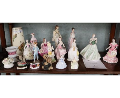 Collection of figurines etc. to include Royal Worcester, Royal Doulton
