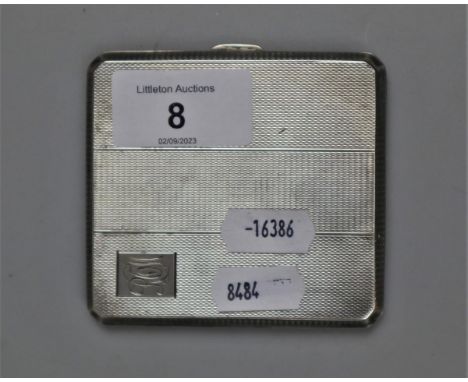 Hallmarked silver cigarette case - Approx weight 92g 