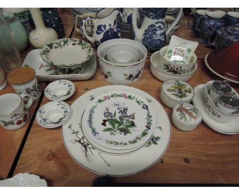 A selection of Royal Worcester Evesham ramekins, Villeroy and Boch etc 