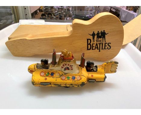 Beatles cased watch and Corgi Yellow Submarine 