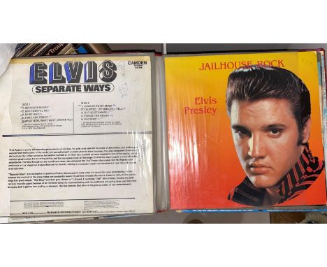 A collection of Elvis Presley LP records 