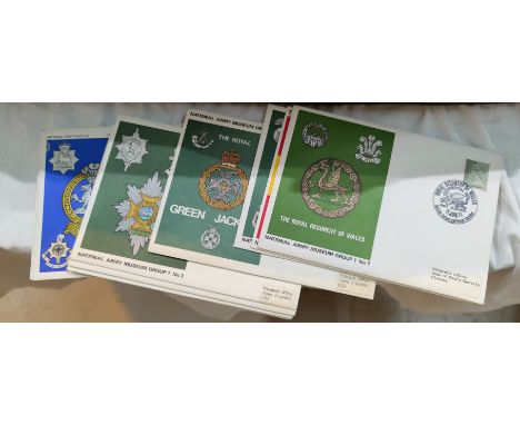 A set of 11 National Army Museum Group 1 military first day covers 