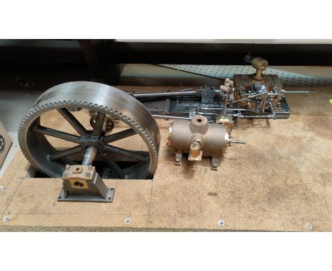 A large part-built scratch model of a steam powered engine for completion 