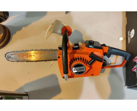 A vintage Japanese KIORITZ ECHO CS-302 petrol handheld chain saw Tokyo Japan 