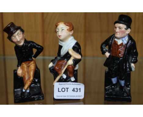 Three Royal Doulton "Dickens" character ceramic figurines