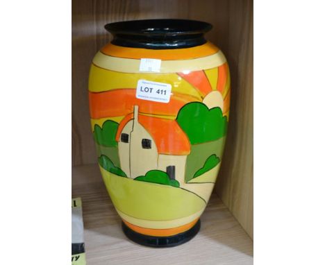 A modern ceramic art deco design vase