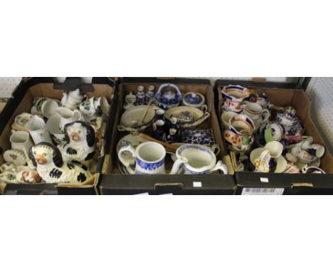 Three boxes of domestic and collectible ceramic wares various