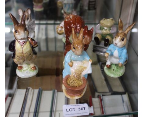 Seven Beswick Beatrix Potter ceramic figurines some a/f