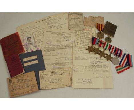 Driver Eric Hubert Burridge 142747 RASC, a group of campaign meals, to include 1939-45 Star, Africa Star with 8th Army bar, I