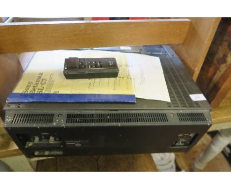 A BETAMAX VIDEO CASSETTE RECORDER