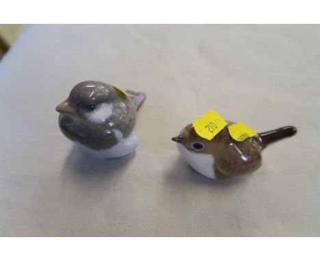 A DANISH MODEL OF A BIRD, TOGETHER WITH ANOTHER MODEL OF A BIRD, UNMARKED