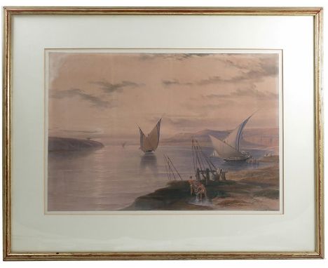 After David Roberts, a colour print, Hager Sebilis, 13.5ins x 19.5insCondition Report:  There is a label on the back saying F