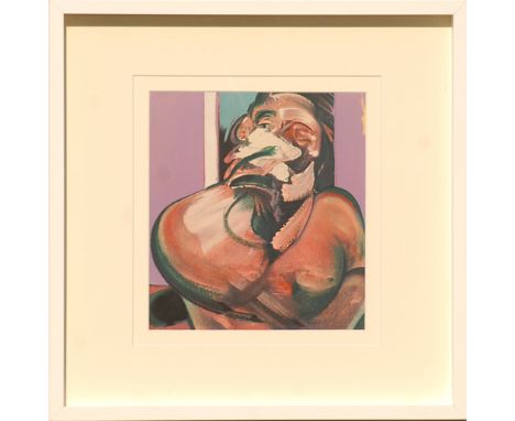 FRANCIS BACON, 'Study of a Head', lithograph, 1966, 29cm x 27cm, framed and glazed.