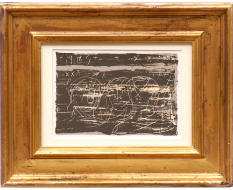 HENRY MOORE, 'Heads', lithograph, 1979, edition: 1000, 11cm x 17cm, framed and glazed.
