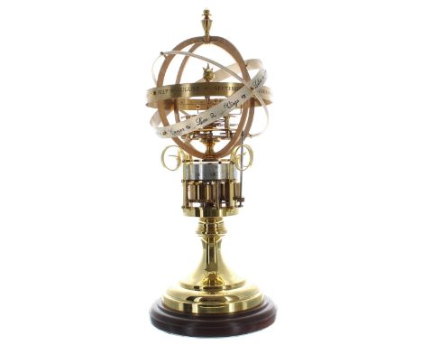 The St. James's House Company Orrery Clock, limited edition 262/1500, the movement top plate inscribed with the maker's plaqu