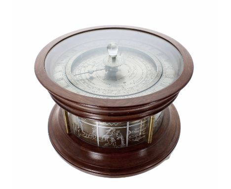 Geoffrey H. Bell reproduction astronomical clock after James Ferguson, F.R.S., 1710-1776, the 8" principal twenty-four hour s