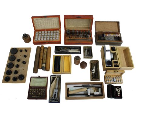 Large quantity of cased clock and watch tools 