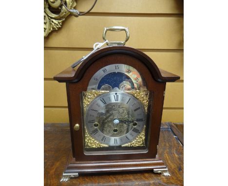 Hermle three train bracket clock with key