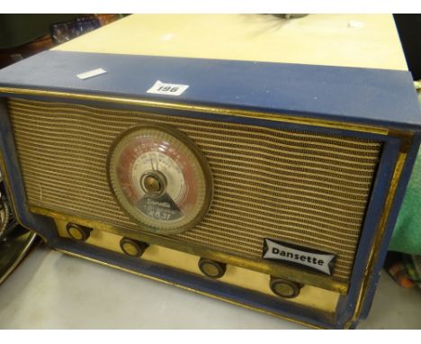 A vintage Dansette record player / radio