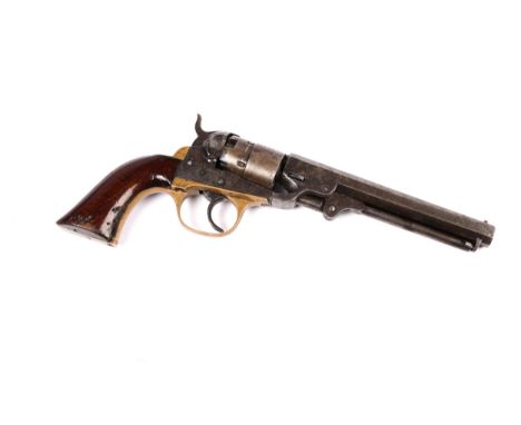 An American 5 shot .36" Cooper Navy double action percussion revolver, number 5664, the 5-7/8" barrel marked "Cooper Firearms
