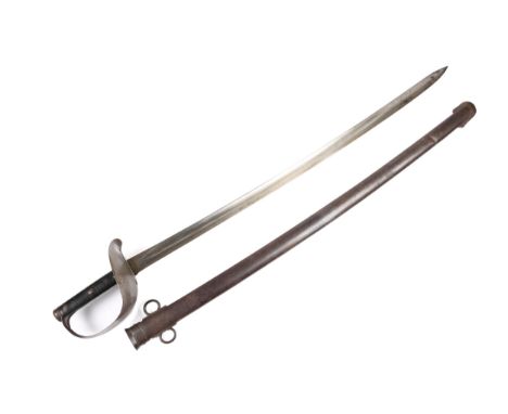 An 1899 pattern cavalry trooper's sword of the Sussex Yeomanry, blade 33½" with date stamps for '99 and '01, the guard stampe