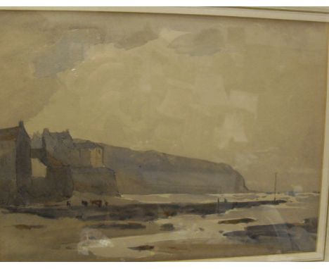 HENRY WILKINSON DANIEL "Robin Hood's Bay", watercolour study, signed lower left, together with one other similar by the same 