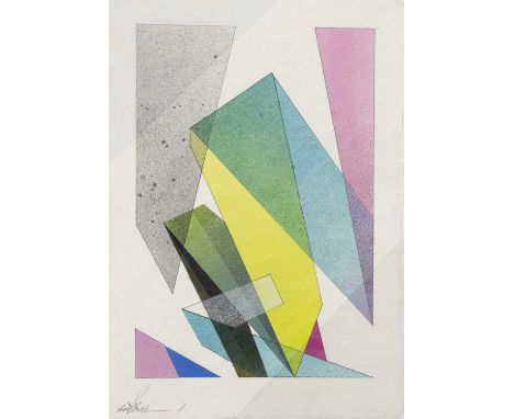 REMI ROUGH,LAYER CAKE SPECIAL _ 2022,Graphite and spray paint on handmade paper, signed,14.8cm x 21cm,OriginalRemi Rough has 