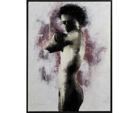 JAMES KLINGE,YOU SAY YOU WANT ME,Spray paint stencil on canvas, signed,60cm x 79cm,OriginalSpecialising in stencils, spray-pa