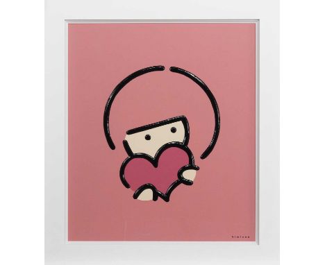 KIMINOE,FOR YOU,Acrylic on board, signed,53cm x 45.5cm,OriginalKiminoe is a Japanese artist wh says that his main theme is ad
