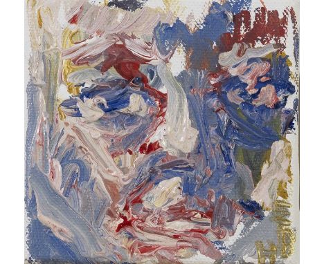 EILEEN BRIDGET HIGGINS,UNTITLED HEAD 3,Oil on canvas, Initialed to front,10cm x 10cm,OriginalEileen Higgins is a Glasgow born
