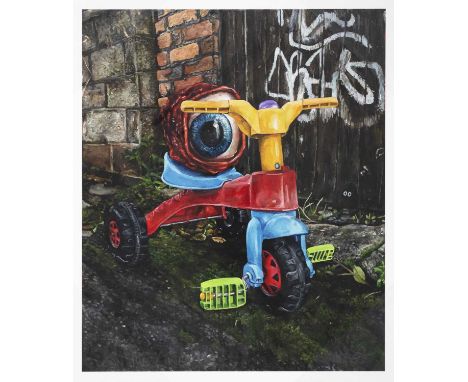 JIMMER WILLMOTT,DOWN THE LANE,Giclee print on Studio Expression Smooth Fine Art 300gsm 100% cotton paper, signed, numbered an