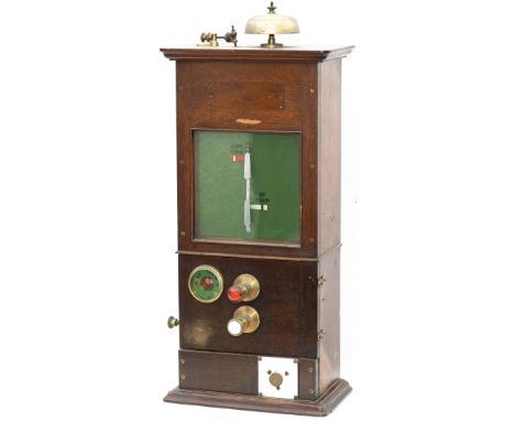 Caledonian Railway Tyers 2 needle mahogany cased block instrument with external mounted bell and has been converted to Push B