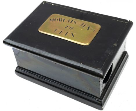 Brecon &amp; Merthyr and London &amp; North Western Railway Joint Line Staff and Ticket Box, hand engraved brass plated MORLA