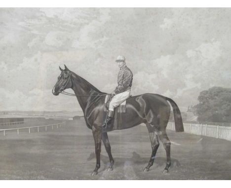 Emil Adam (Germann1843-1924) Manifesto, 1899, Newmarket engraving of the dual Grand National winner, George Williamson upsign