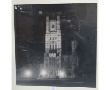 Ely Cathedral Fllodlit by "Calor Gas", large photograph by Brian Lane, 59 x 59cm; together with two signed coloured etchings 