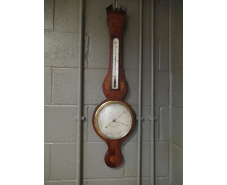 A 19th century wheel barometer 'P Borini A Co', Birmingham