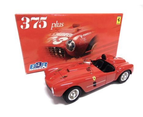 A 1/18 SCALE BBR MODELS FERRARI 375 PLUS  red, near mint, boxed. 