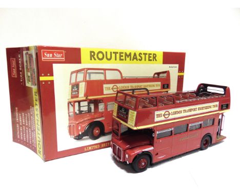 A 1/24 SCALE SUN STAR NO.2910, A.E.C. ROUTEMASTER 'LONDON TRANSPORT', RM 94 - VLT 94 OPEN TOP 'THE ORIGINAL LONDON TRANSPORT 