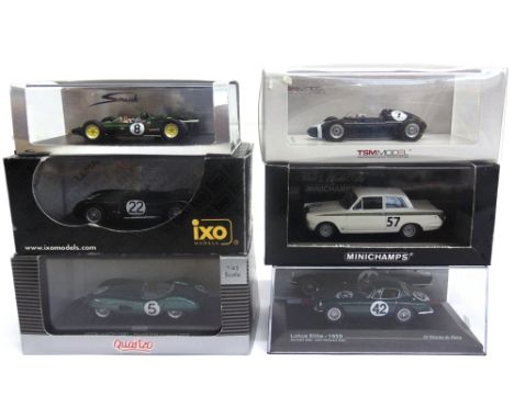 SIX 1/43 SCALE DIECAST MODEL FORMULA 1, LE MANS & OTHER RACING CARS  by Spark, TSM Model, Ixo, Quartzo, Minichamps and anothe