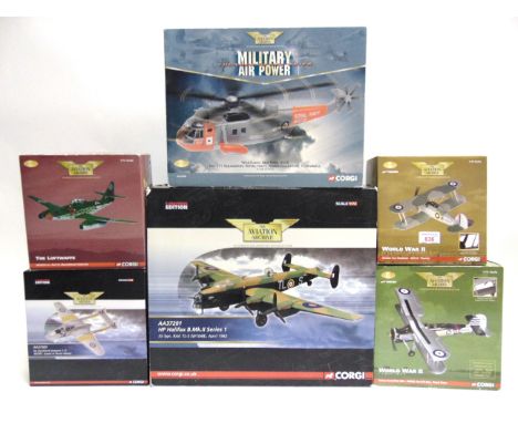 SIX 1/72 SCALE CORGI AVIATION ARCHIVE DIECAST MODEL AIRCRAFT   each boxed. 