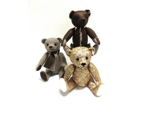 THREE STEIFF 'ENCHANTED FOREST' COLLECTOR'S TEDDY BEARS  comprising 'Teddy Bear Enchanted Forest', gold, limited edition 224/