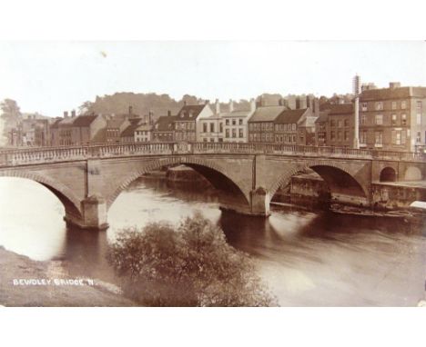 POSTCARDS - ASSORTED  Approximately 259 cards, including real photographic views of Bewdley Bridge; Pershore National School 