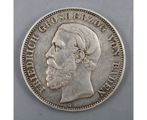 5 Mark 1893 G Friedrich Baden Deutsches Reich