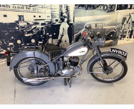 Circa 1955 BSA Bantam MajorReg. no. LNV 803Frame no. BD2S 37791Engine no. BD3B 6038 (See note below)The Bantam was continuall