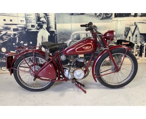 1950 James 98cc Comet DeluxeReg. no. PSL 195Frame no. F10440Engine no. 797/14837The 1950 James Comet Deluxe used the Mk. 1F 9